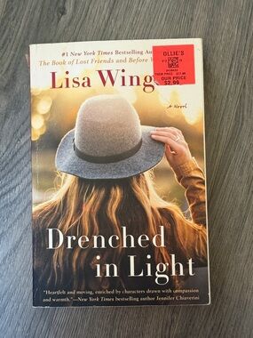 Drenched in Light by Lisa Wingate - Gray Hat, Blonde Hair Cover